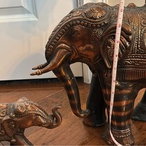 Bronze Elephant Figurines
